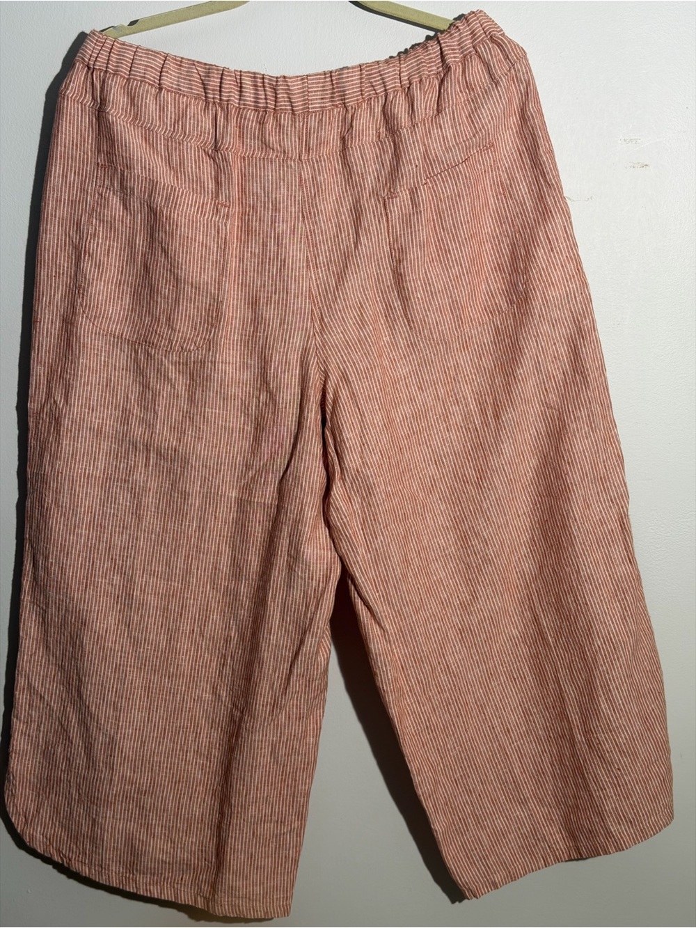 Coldwater Creek Copper and White Striped Pants